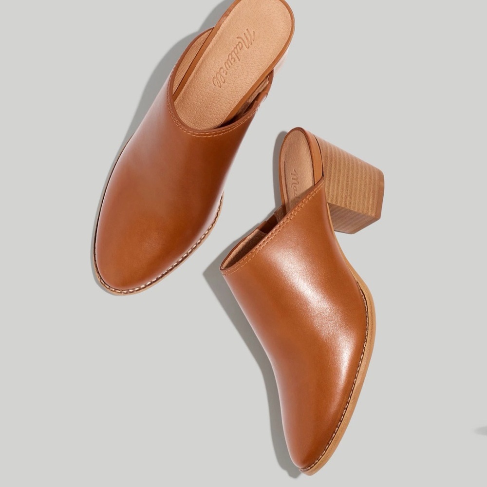 Madewell The Harper Mules in English Saddle